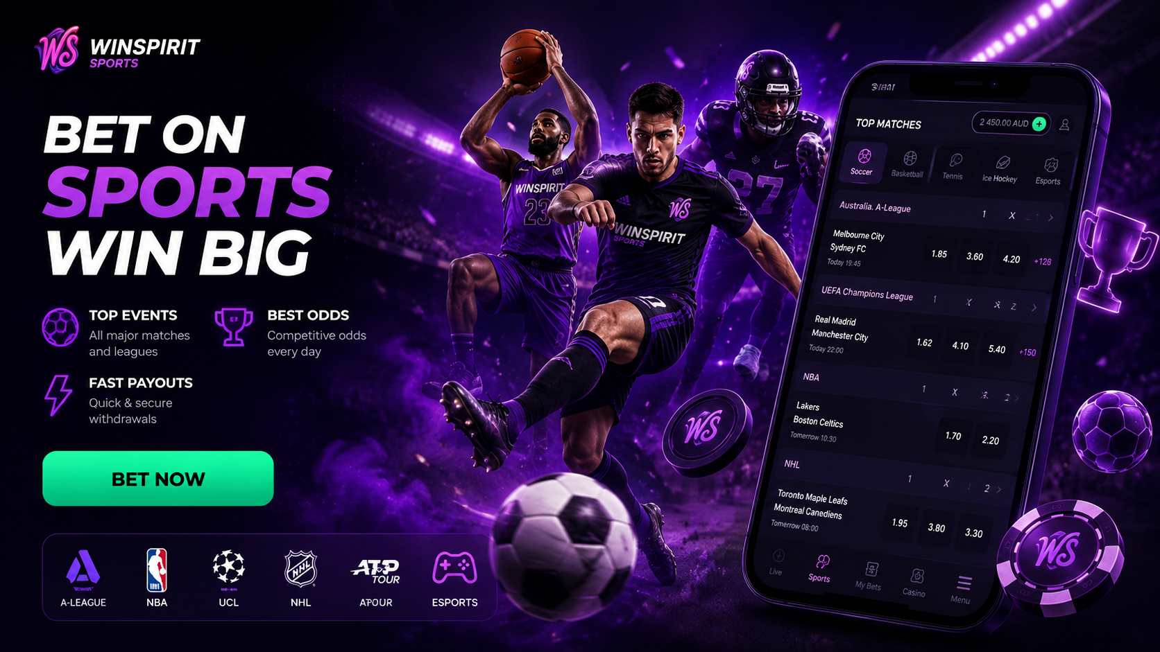 WinSpirit live betting platform